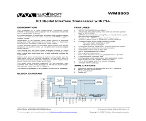 WM8805GEDS/V.pdf