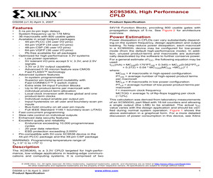 XC9536XL-10VQ64C.pdf