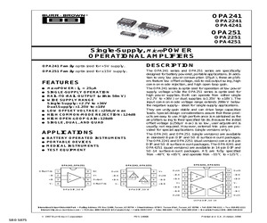 OPA241UA/2K5E4.pdf